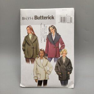 Butterick Sewing Pattern B4354 Misses Jacket XS - Med Loose-Fit Easy UNCUT